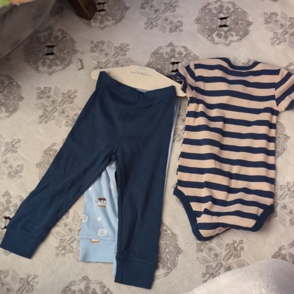 24M PEKKLE 3 Piece Baby Pants and Top Set - Picture 4 of 4